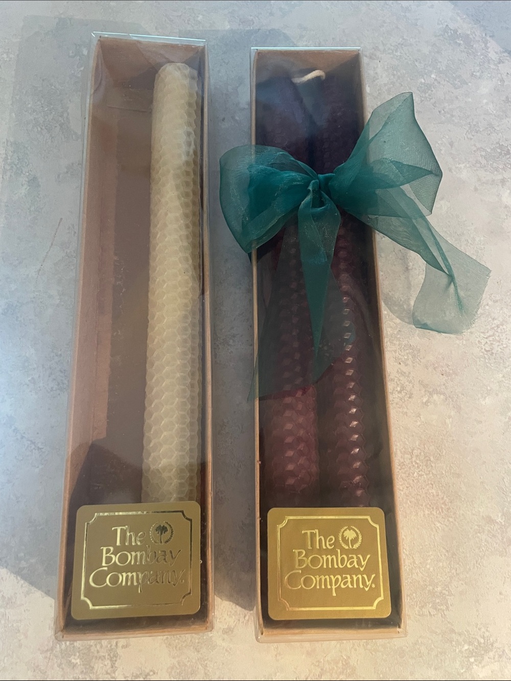 The Bombay Company Beeswax Taper Dripless & Smoke Free Candles